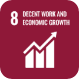 8 좋은 일자리 확대와 경제성장 UN SDGs 마크